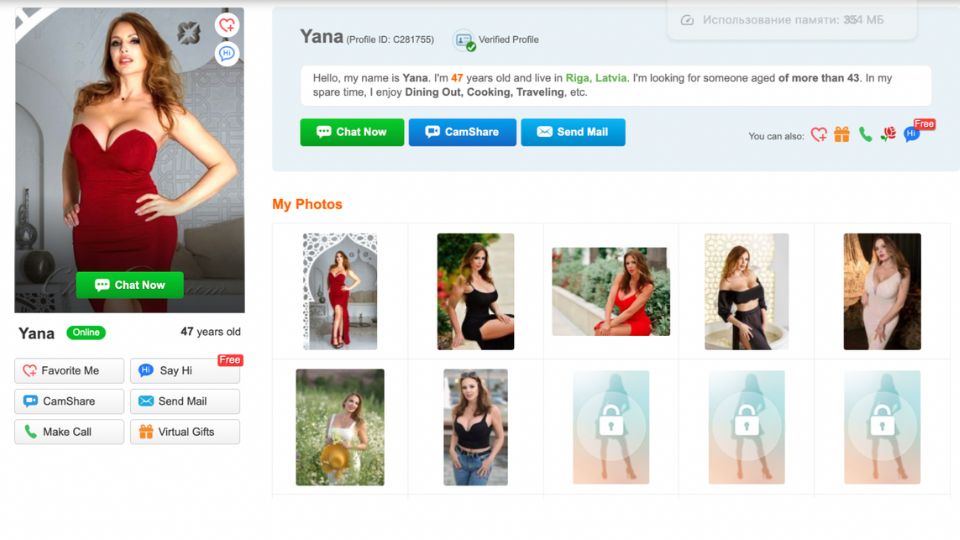 CharmDate Profile example